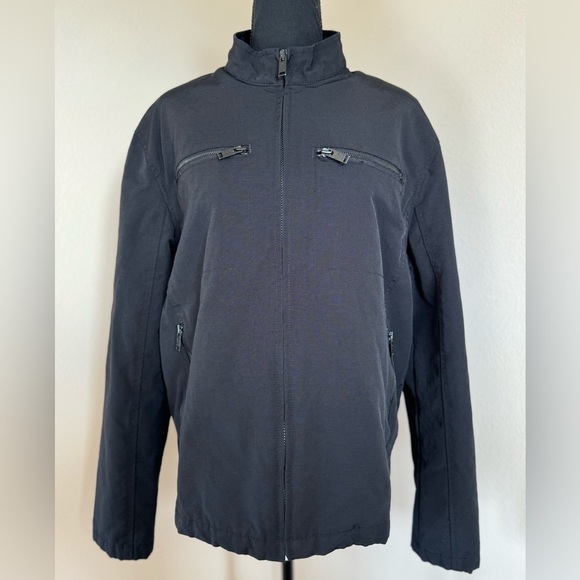 Men’s Express Black Coat Jacket Size Large - Picture 1 of 10